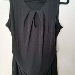 Elegant Black Sleeveless Dress